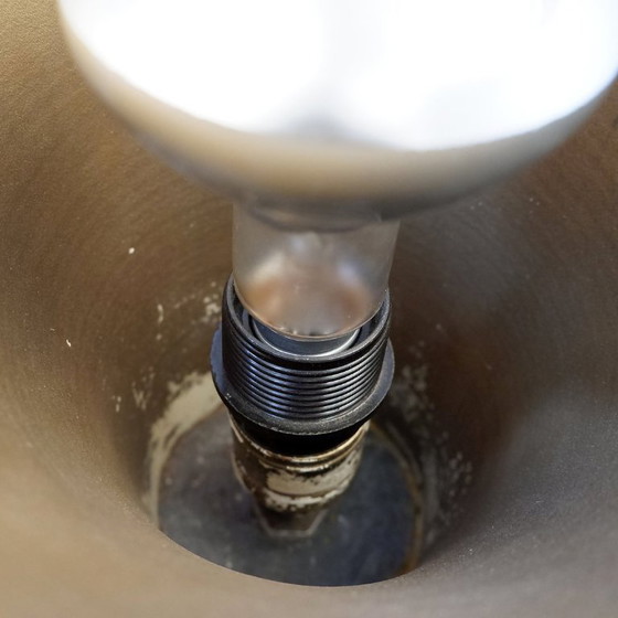 Image 1 of Art-Deco-Stehlampe aus bronziertem Metall und Messing im Stil von Pietro Chiesa, 1940er Jahre