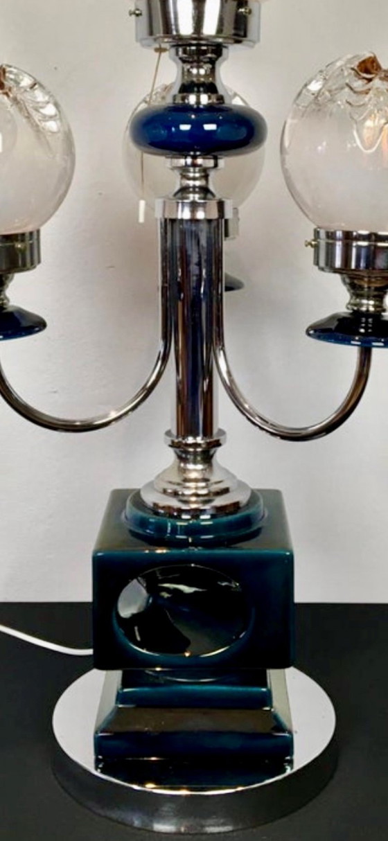 Image 1 of Large Carlo Nason Mazegga Table Lamp, , Italy, 1960s