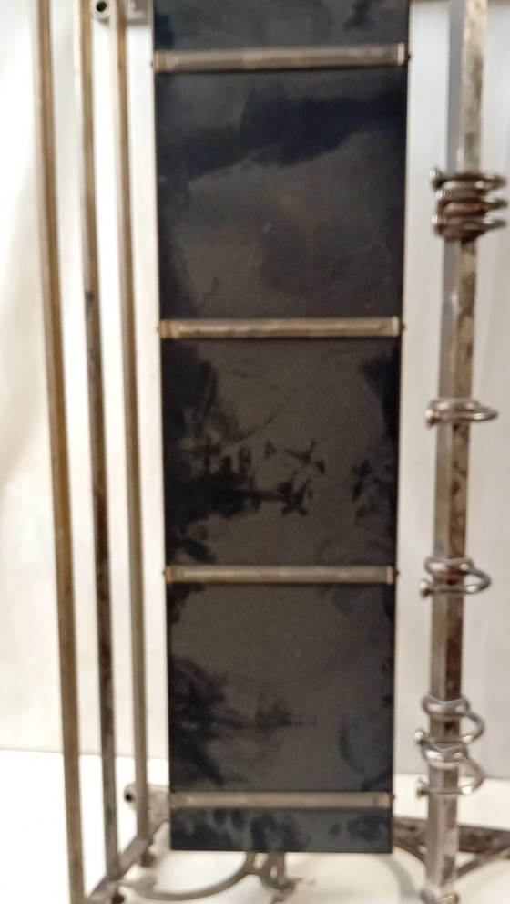 Image 1 of Industrial Coat Rack with Mirror