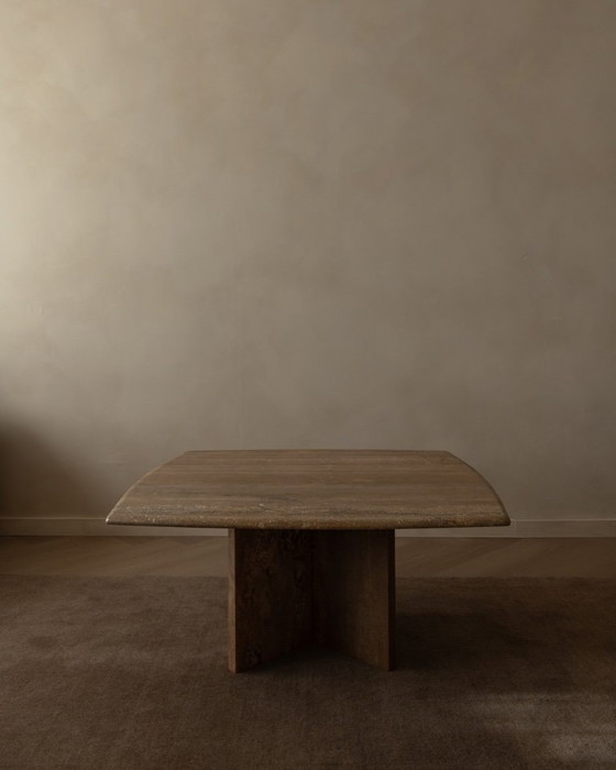 Image 1 of Vintage travertine coffee table, 1970s