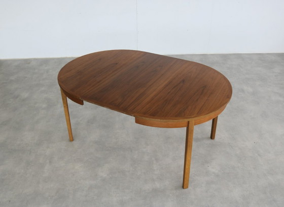 Image 1 of vintage ronde verlengbare eettafel 