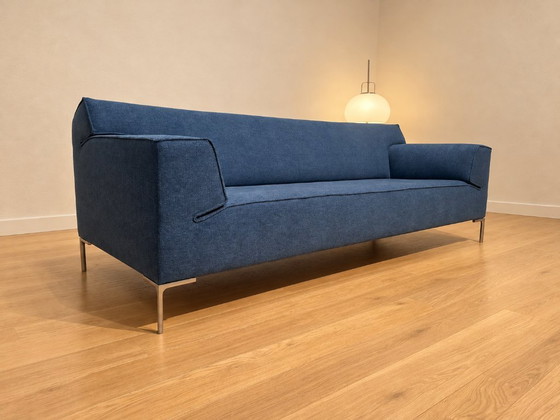 New Upholstered Design in Stock Bloq 3-Seater, Blue, Design on Stock, 3-5 seaters, Other, Metal (photo 4 of 10)