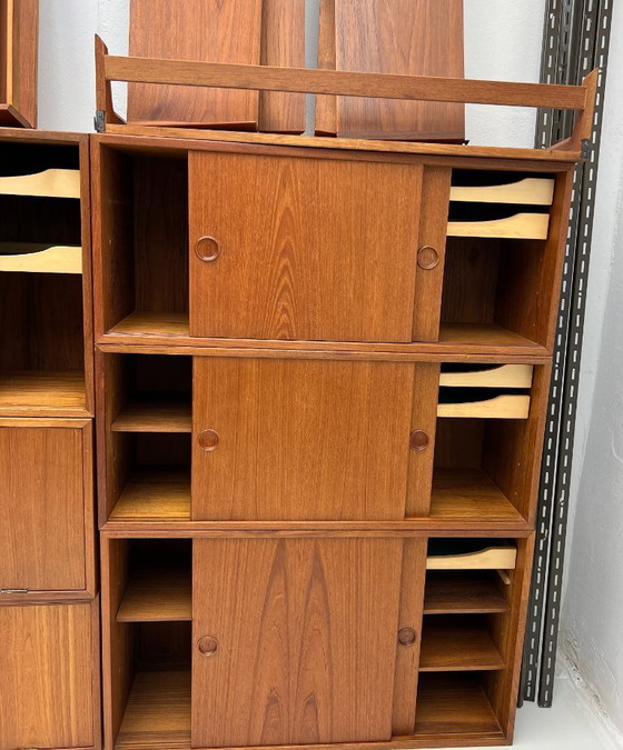Image 1 of Mobile a parete vintage in teak di Kai Kristiansen per FM Mobler, anni '60