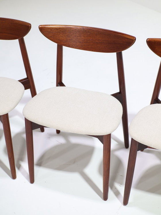 Image 1 of 6 sedie da pranzo Harry Østergaard in legno di teak, danesi, anni '60