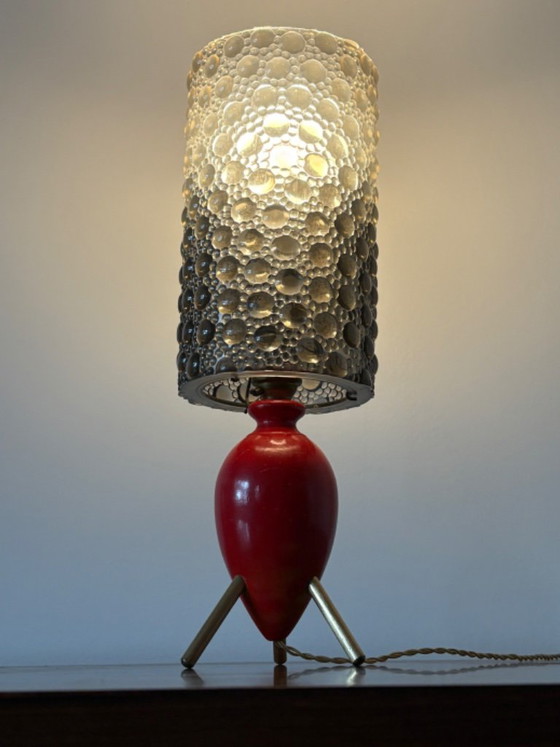 Mini lampe de table rétro vintage des années 50/60 – Bois (photo 3 of 9)