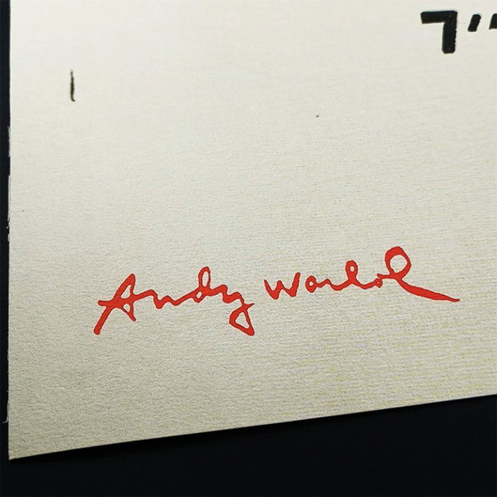 1980s Big Andy Warhol "Drills" Limited Edition Lithograph Numbered In Pencil By CMOA. 60 Cm / 23.62 Inches (photo 3 of 5)