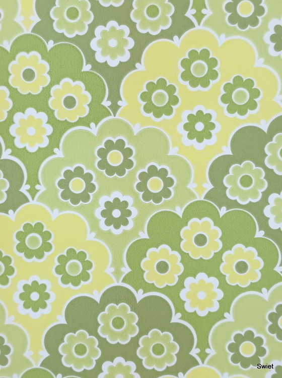 14307 Carta da Parati Floreale Verde Retro Vintage Style Inke – Decorazioni murali, Paper (photo 3 of 6)