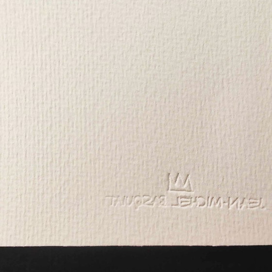 Image 1 of Lithographie en édition limitée de Jean-Michel Basquiat, numérotée au crayon.