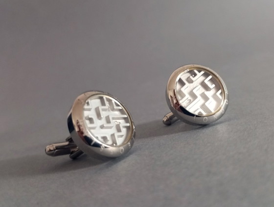 Image 1 of Rari gemelli da polso "Maze Asymetric" di Tateossian London, designer vintage, anni '90