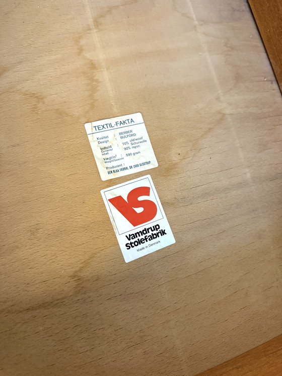 Image 1 of Ensemble de 6 chaises à repas vintage, Vamdrup Stolefabrik '70