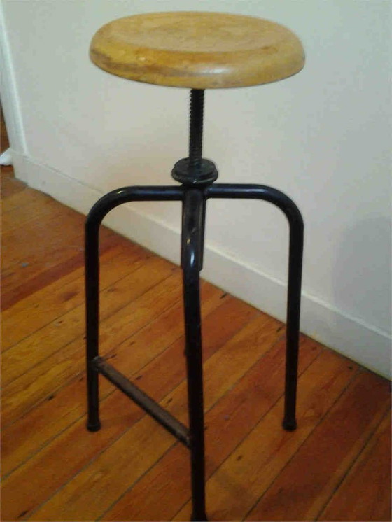 Image 1 of SET van 3: Tekentafel + kruk + rolhouder, Mid Century, vintage