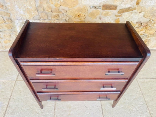 Commode vintage en noyer de style Art déco, années 1950 – ladekasten, Wood (photo 2 of 28)