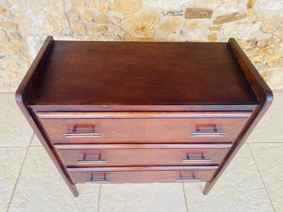 Commode vintage en noyer de style Art déco, années 1950 – Wood (photo 2 of 28)