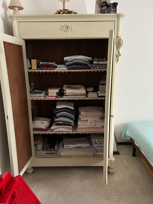 Mooie Vintage Biedemeier Linnenkast 