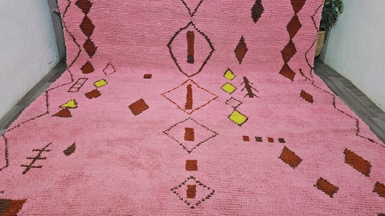 Grand tapis berbère rose en laine 270/360cm – Wool (photo 3 of 7)