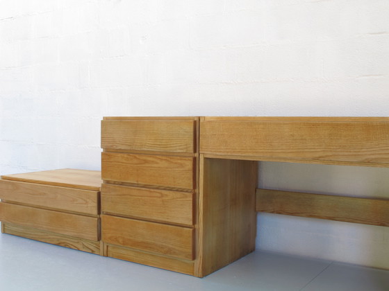 Image 1 of Drei Schubladen Kommode, Esche Massiv Geölt Frankreich