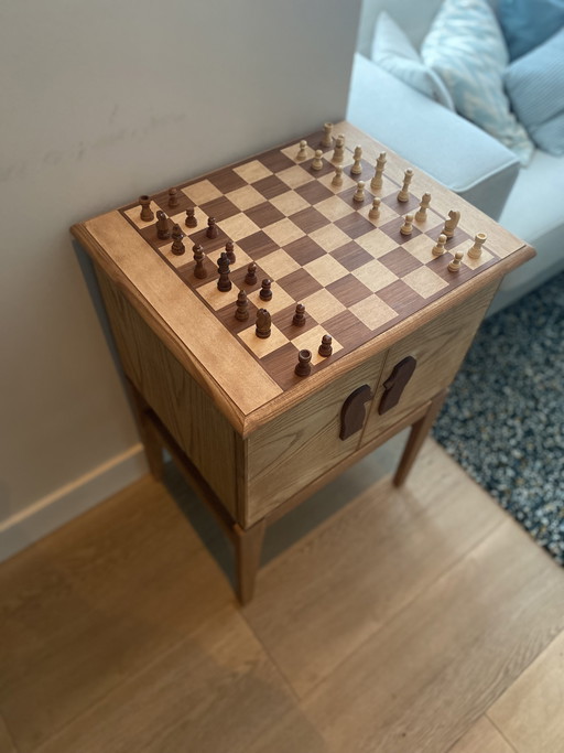 Handgemaakt schaakkastje