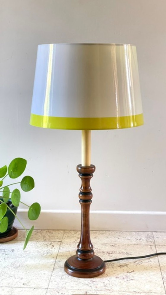 Lampada a Candeliere Effetto Noce Vintage – LUMILIGHT, Lampade da tavolo, Polyester (photo 12 of 17)