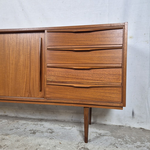 Vintage 1960s teak Scandinavian Finnish sideboard, wall cabinet