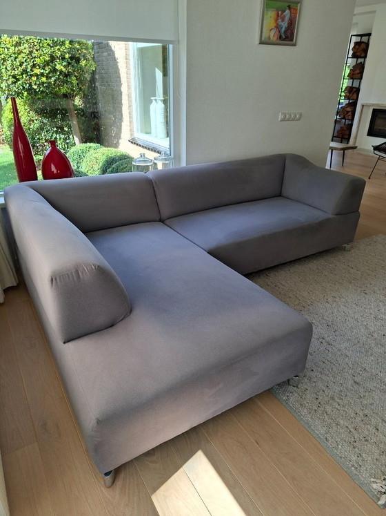 Canapé d'angle Leolux Faya Lobi Element, fauteuil 2 places avec accoudoir droit et pouf 2 places à gauche (photo 4 of 5)