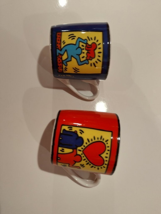 Keith Haring espresso kopjes Könitz porselein