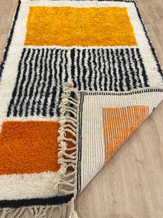 Alfombra naranja de 300 cm x 210 cm. – Wool (photo 3 of 11)