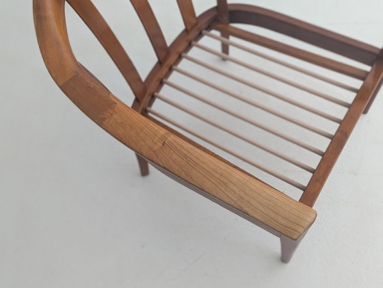 Image 1 of Poltrone in legno di ciliegio Wilhelm Knoll di metà secolo, Germania, anni '60