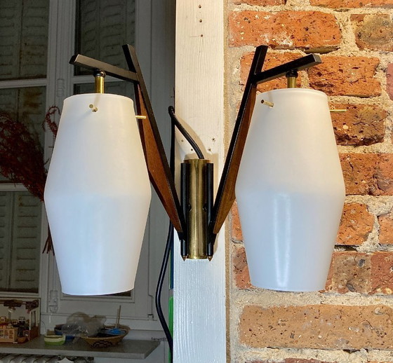 Image 1 of Applique vintage a 2 luci Stilnovo