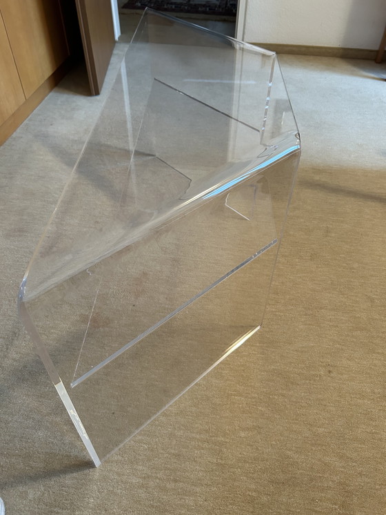 Image 1 of Acrylic corner table - Space Age 60s/70s