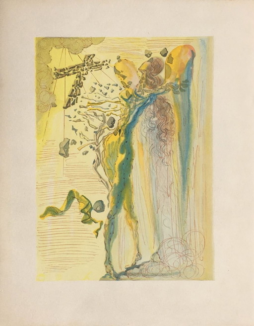 Salvador Dalí, La Divina Comedia, Paraíso 12 - El esplendor de los cuerpos gloriosos, grabado en madera 196