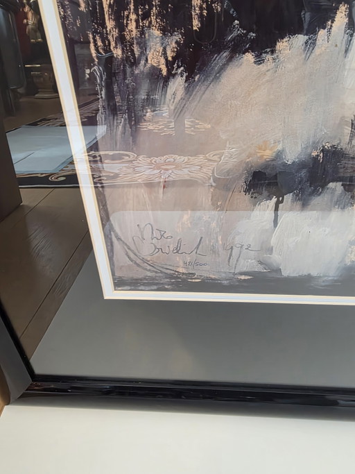 Nico Vrielink – Groot Ingelijst Kunstwerk (1992) – Handgesigneerd & Genummerd (421/500) – Mint Staat! (photo 2 of 14)