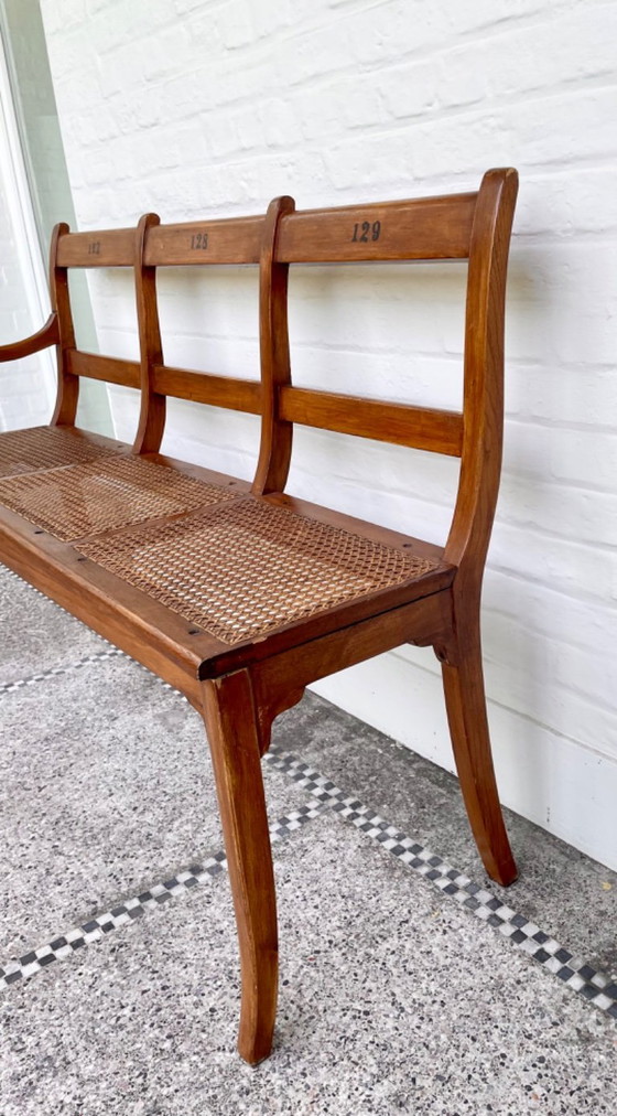 Image 1 of Antica panca da chiesa in legno