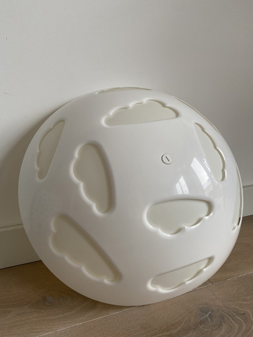 Vintage Ikea white seiling Skojig lamp by designer Henrik Preutz x Ikea