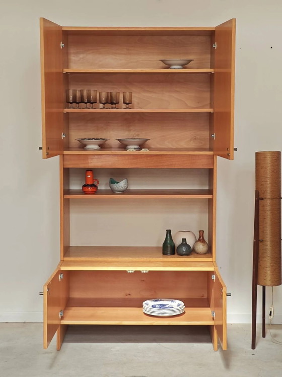 Antiker hoher Fernsehschrank, Kommodenschrank von Drevotex Zamberk. – Vitrine, Wood, Mid Century Modern (photo 16 of 22)