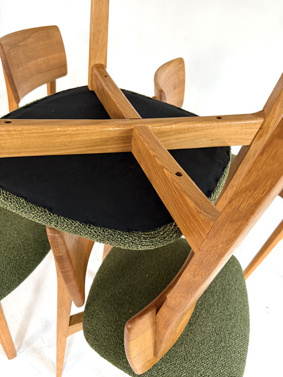 Image 1 of Ensemble de 6 chaises de salle à manger danoises restaurées des années 70
