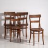 Antique set of Thonet chairs (c.1920). Set of four pieces #1 – Dining chairs (photo 9 of 40)