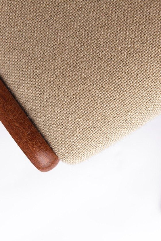 Image 1 of Set of 4 Danish Teak Chairs – 1960s Mid-Century Modern Dining Chairs, Restored & Reupholstered, Made in Denmark