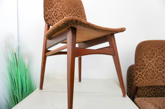 Image 1 of 4x sedie da pranzo vintage Louis Van Teeffelen Webe