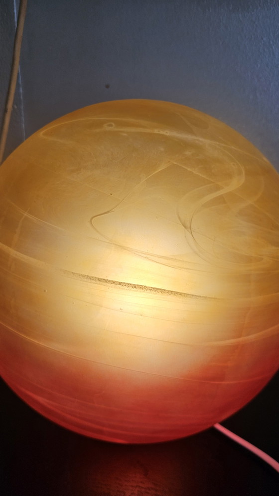 Image 1 of 2 grote Marslampen van Honsel 30cm van glas