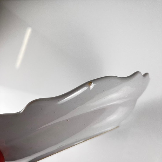 Image 1 of Set di 2 piatti in ceramica dipinti a mano con motivi floreali