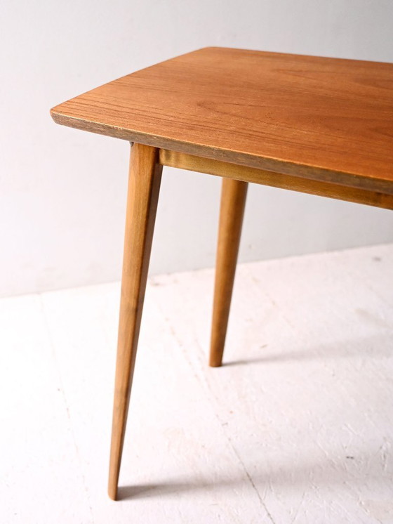 Image 1 of Tavolino scandinavo in teak e faggio del 1960