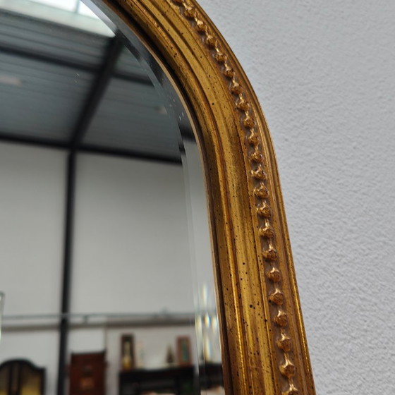 Image 1 of Miroir sur pied DeKnudt vintage doré de style Hollywood Regency