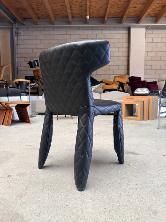Silla Moooi Monster de Marcel Wanders, Sillas de comedor, Cuero, Negro (foto 9 de 12)