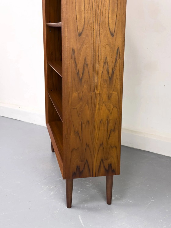 Vintage Danish Teak Bookcase by Chr. Linneberg, 1960s – Wood, Mid Century Modern (photo 4 of 21)