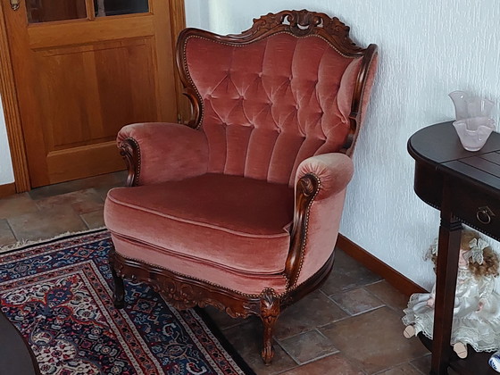 Image 1 of Baroque seating area, three-seater sofa with two armchairs