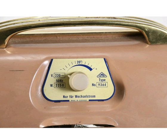 Image 1 of Vintage Ismet Ventilator nr. 9364 draagbaar ua plaatijzer
