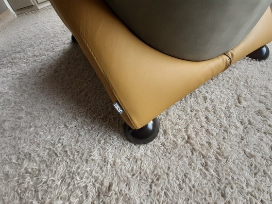 Image 1 of vintage zetel van Jori met voetbank