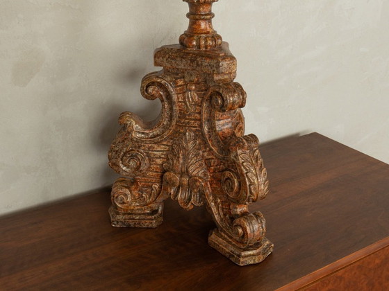 Image 1 of Lámpara de mesa barroca, hecha a mano