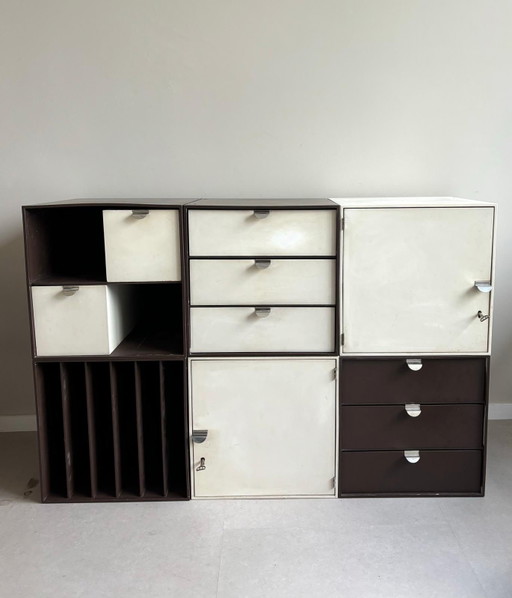 Boîtes de rangement modulaires vintage Palaset Palanox par Treston Oy, Finlande, 1972,