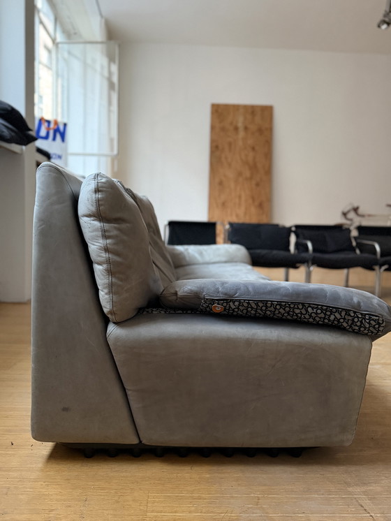 Image 1 of Canapé vintage italien en cuir par Brunati Italia